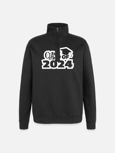 baccalaureate, baccalaureate, baccalaureate, bachelor - Quarter-Zip Sweatshirt - black