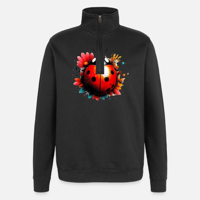 Ladybird - Quarter-Zip Sweatshirt - black