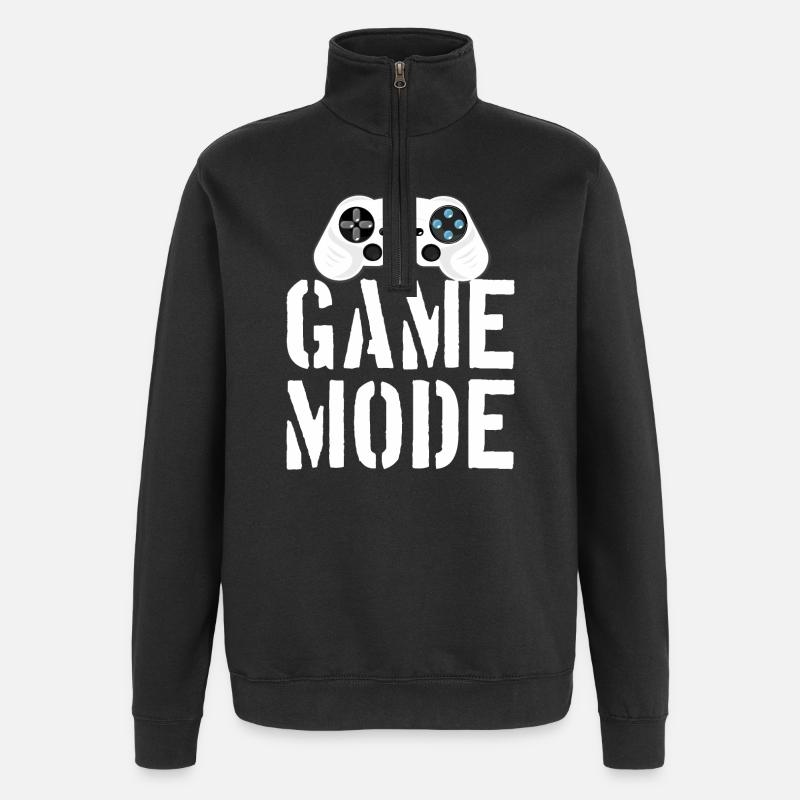Game Mode - Quarter-Zip Sweatshirt - black