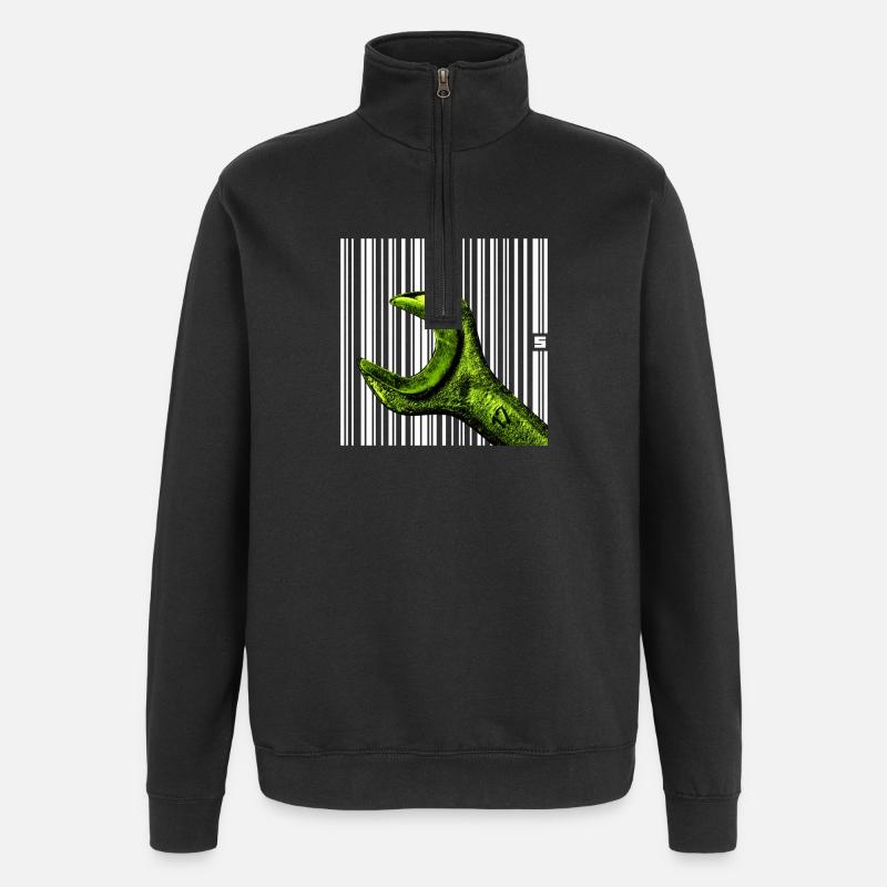 SPOT - SERVICE - Sweat à zip 1/4 - noir