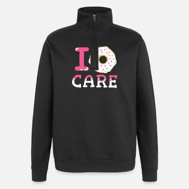 Donuts Donut-Liebhaber - Quarter-Zip-Sweatshirt - Schwarz