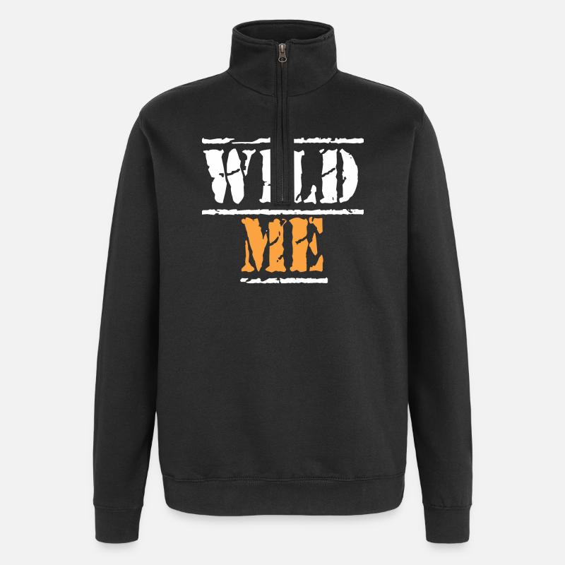 Citation de WILD ME - Sweat à zip 1/4 - noir