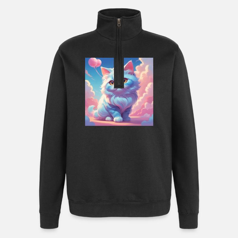 Kitten - Quarter-Zip Sweatshirt - black
