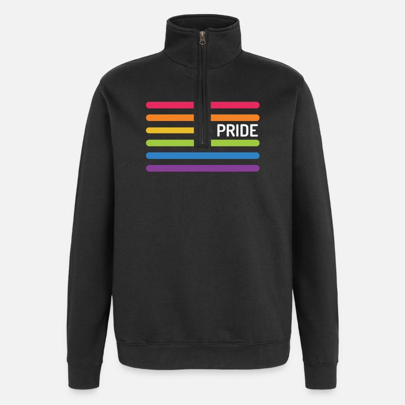 LGBT Pride Month - Pride! - Quarter-Zip Sweatshirt - black