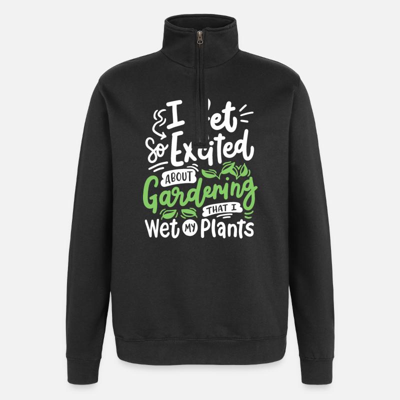 Gartenarbeit Gärtner - Quarter-Zip-Sweatshirt - Schwarz