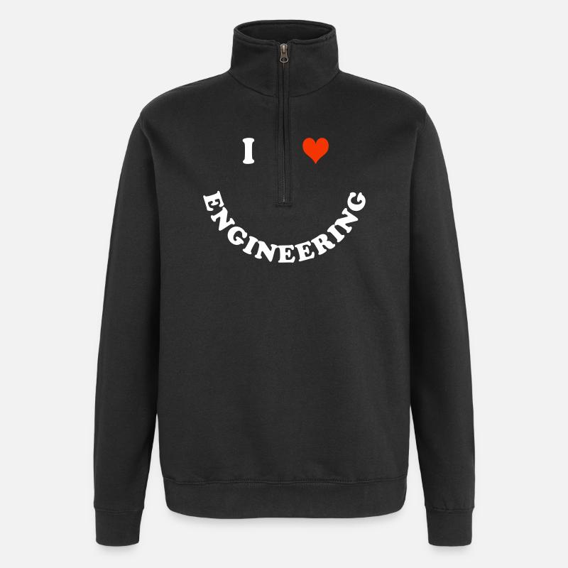 Ingénieur - Sweat à zip 1/4 - noir