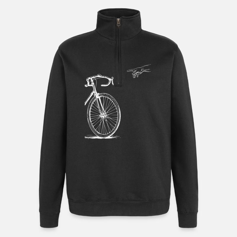 Creation of Adam Rennrad Version - Quarter-Zip-Sweatshirt - Schwarz