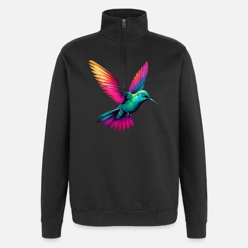 Colibri - Sweat à zip 1/4 - noir
