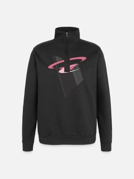 Floating of modernity - Quarter-Zip Sweatshirt - black