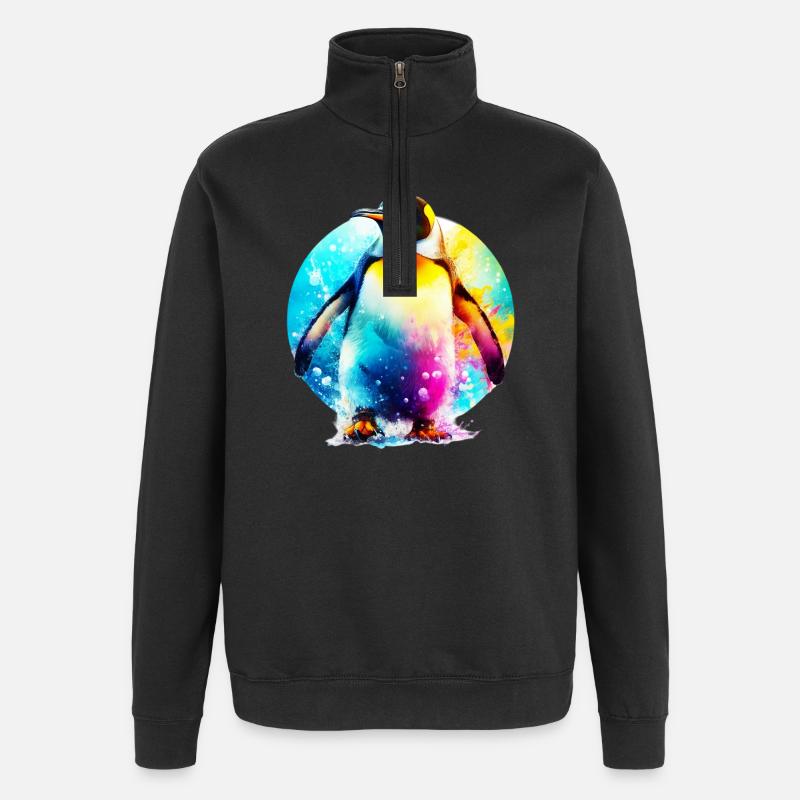 Pingouin - Sweat à zip 1/4 - noir