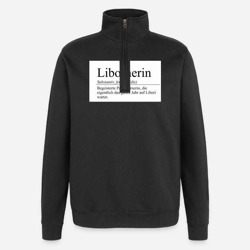 libornerin - Quarter-Zip-Sweatshirt - Schwarz