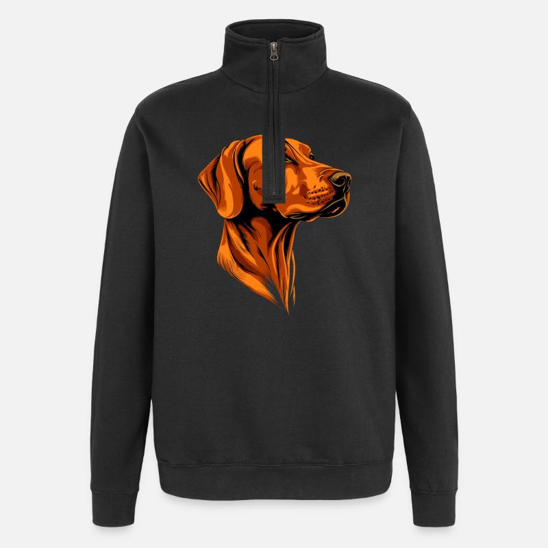 Rhodesian Ridgeback Jagdhund Hunde Stolz Ridgeback - Quarter-Zip-Sweatshirt - Schwarz