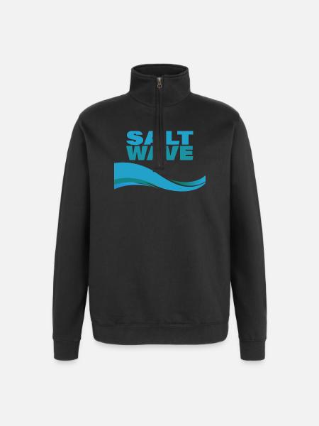 VAGUE DE SEL - Sweat à zip 1/4 - noir