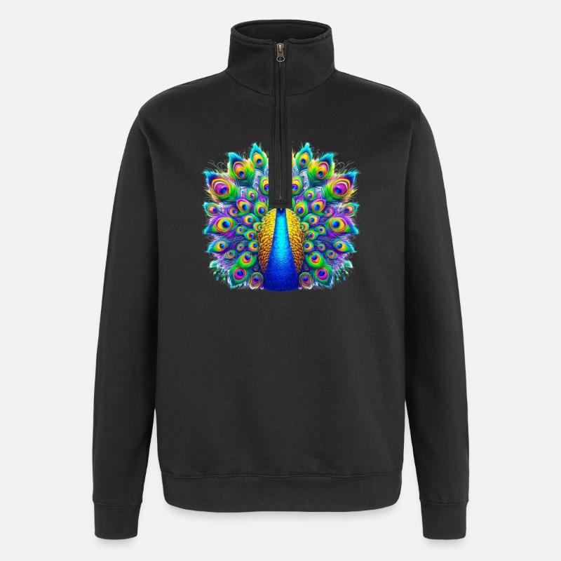 Pfau - Quarter-Zip-Sweatshirt - Schwarz