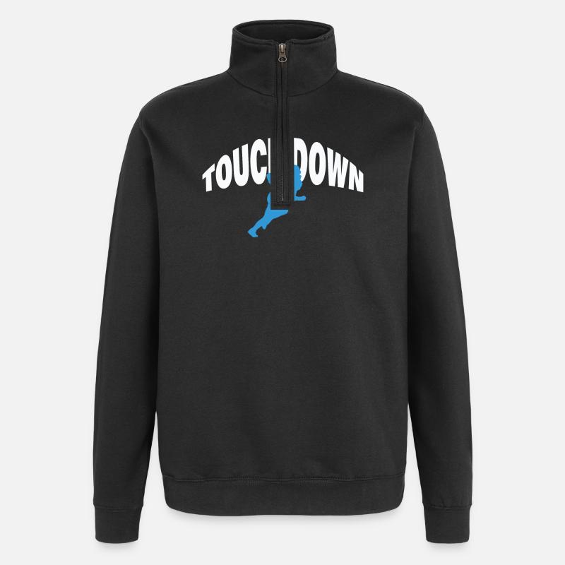 TOUCH DOWN - Quarter-Zip-Sweatshirt - Schwarz