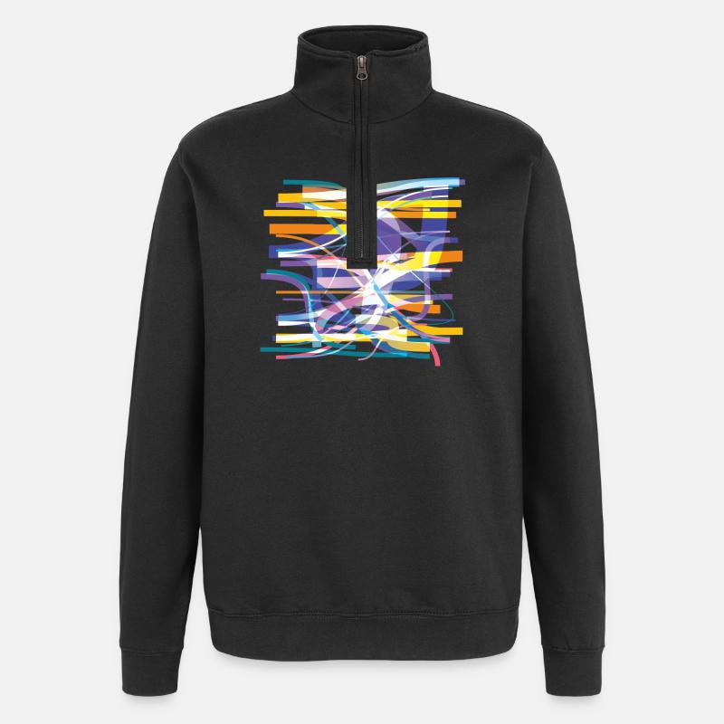 Body check - Quarter-Zip Sweatshirt - black