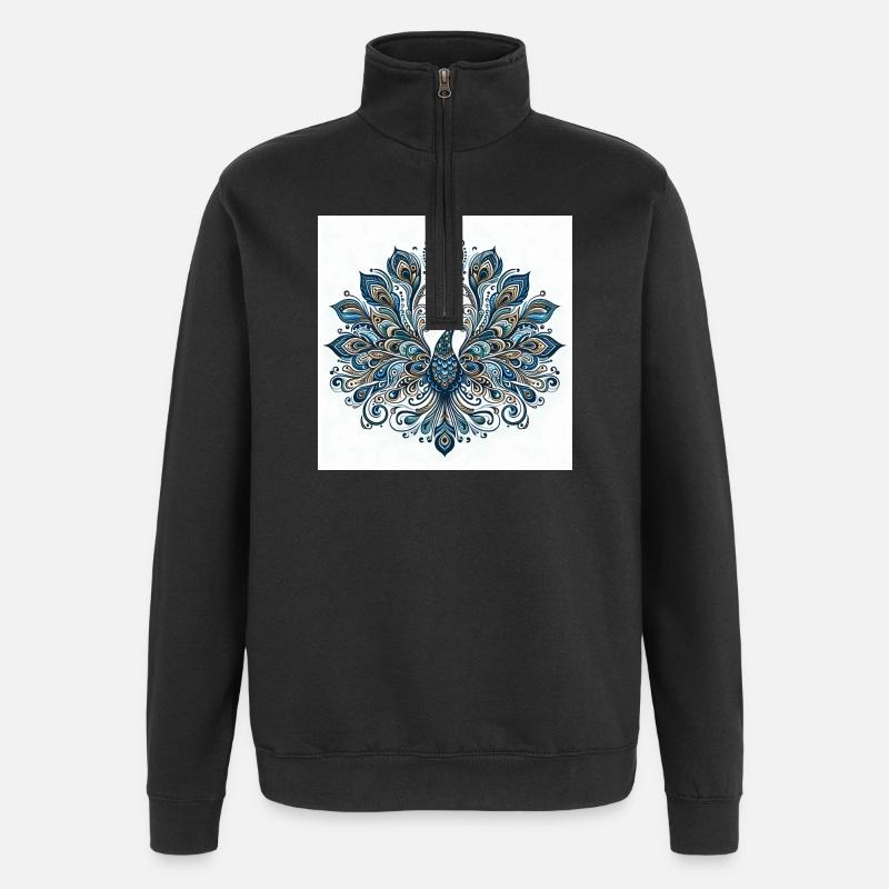 Paon - Sweat à zip 1/4 - noir