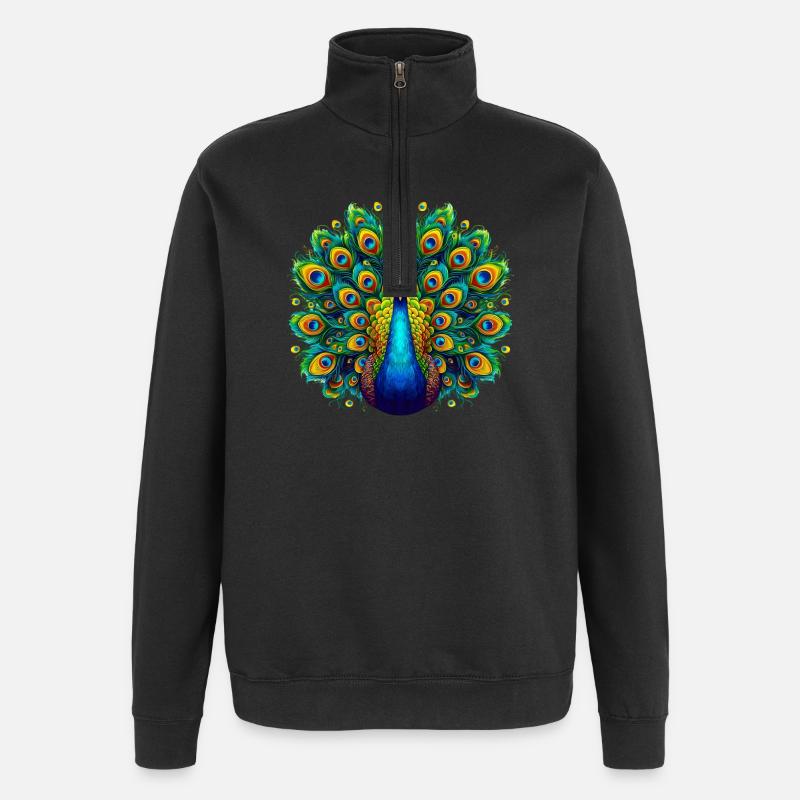 Pfau - Quarter-Zip-Sweatshirt - Schwarz