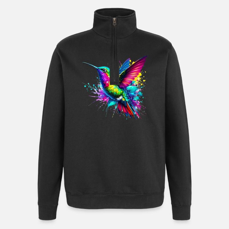 Colibri - Sweat à zip 1/4 - noir