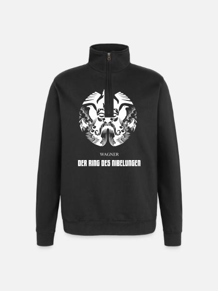 L’Anneau du Nibelung - Sweat à zip 1/4 - noir