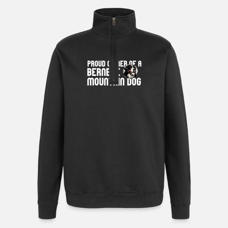 Berner Sennenhund - Quarter-Zip-Sweatshirt - Schwarz