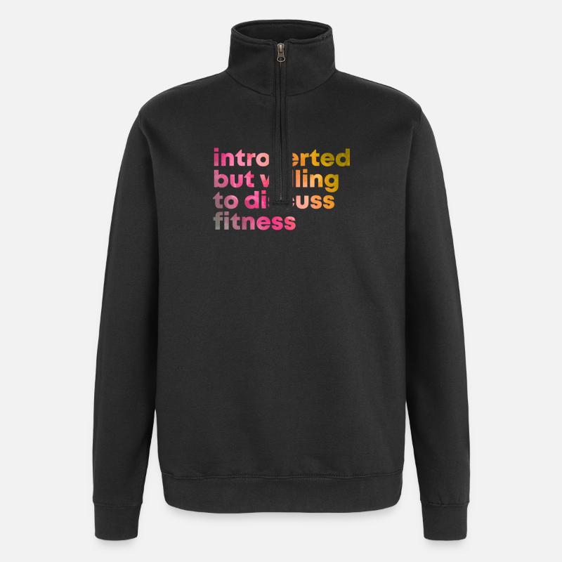 aptitude - Sweat à zip 1/4 - noir