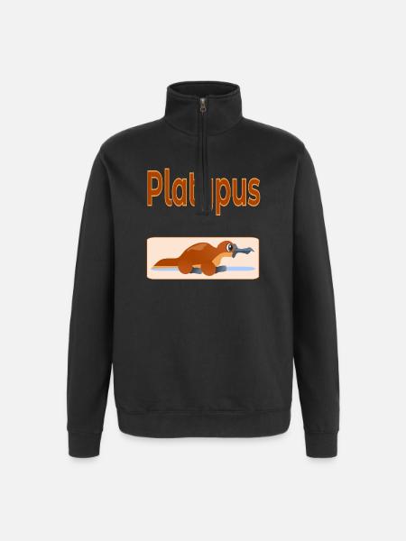 Platypus Australia - Quarter-Zip Sweatshirt - black