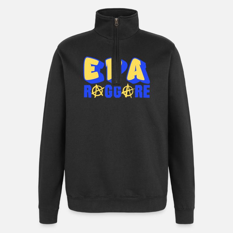 Epa Raggare Punk - Quarter-Zip Sweatshirt - black
