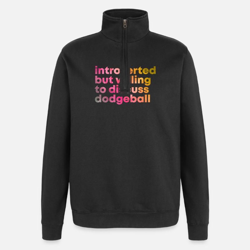 Völkerball - Quarter-Zip-Sweatshirt - Schwarz