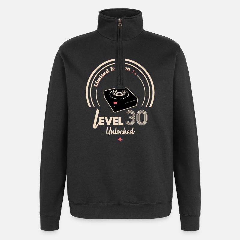Niveau 30 - Édition Limitée - Sweat à zip 1/4 - noir
