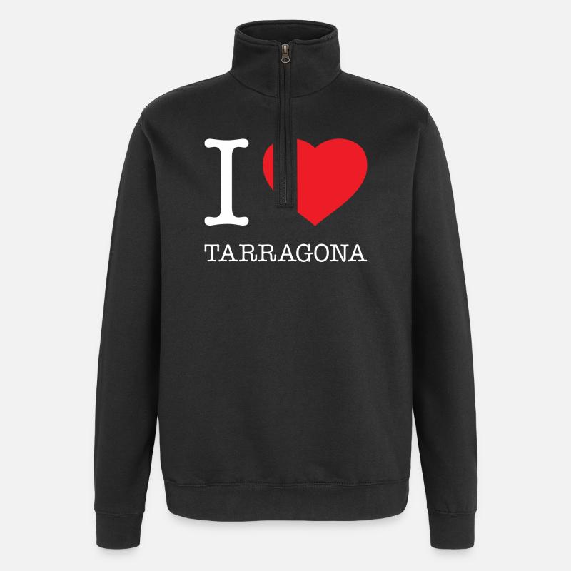 J’AIME TARRAGONE Espagne Espagnol - Sweat à zip 1/4 - noir
