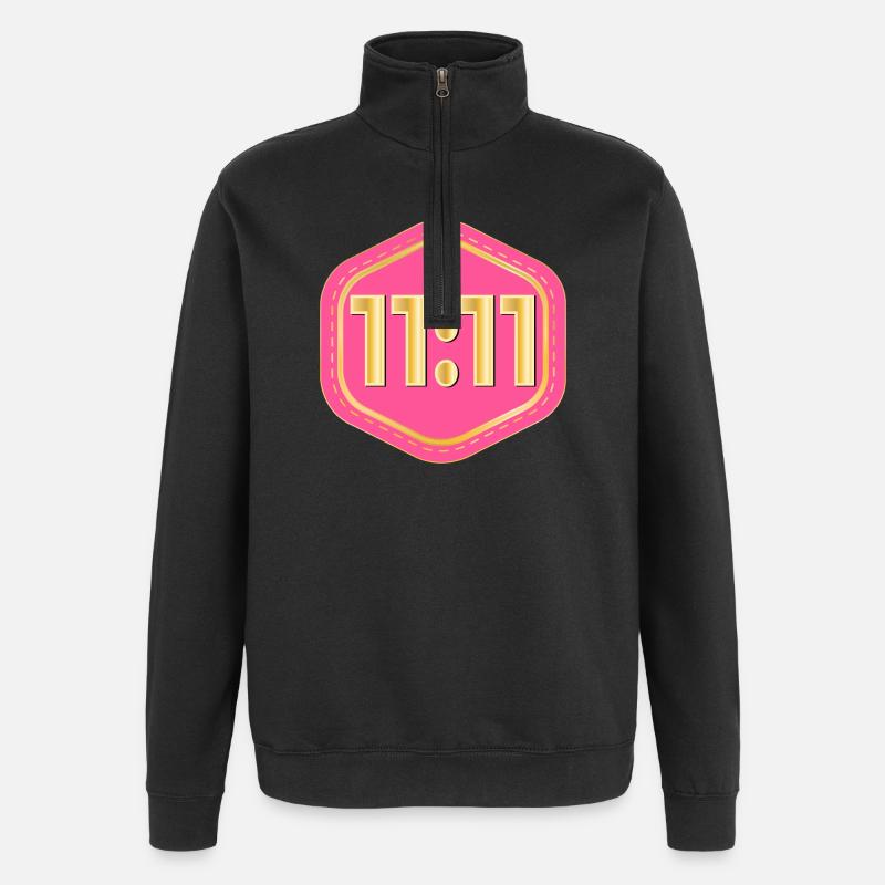 GLÜCKSZAHL ELF - Quarter-Zip-Sweatshirt - Schwarz
