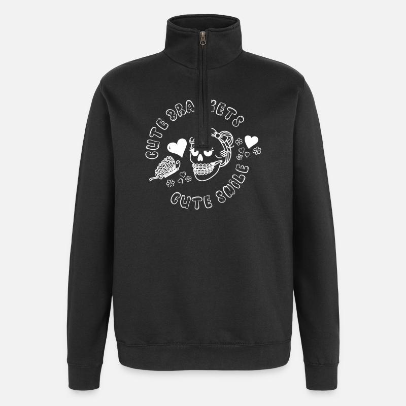 Cool Fixe Oeilles Fille Dire - Sweat à zip 1/4 - noir
