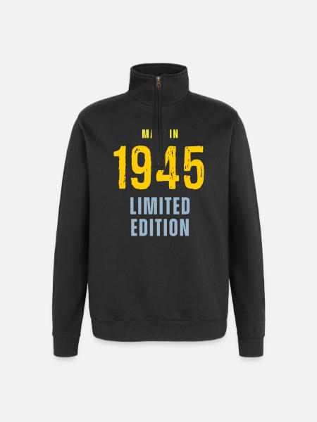 Fabriqué en 1945, édition limitée - Sweat à zip 1/4 - noir