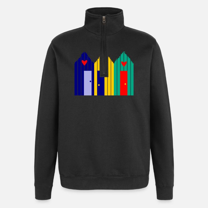 anniversaire. anniversaire décennie. humour. drôle - Sweat à zip 1/4 - noir