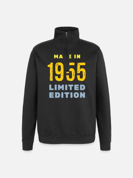 1955 - Quarter-Zip Sweatshirt - black