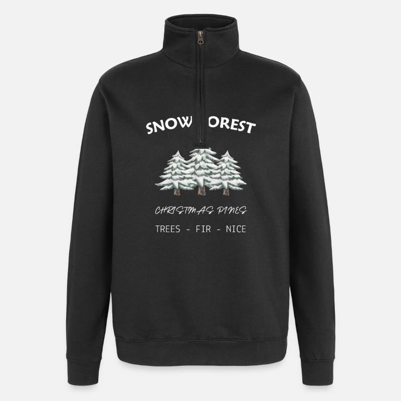 SCHNEEWALD - WEIHNACHTSKIEFER - Quarter-Zip-Sweatshirt - Schwarz