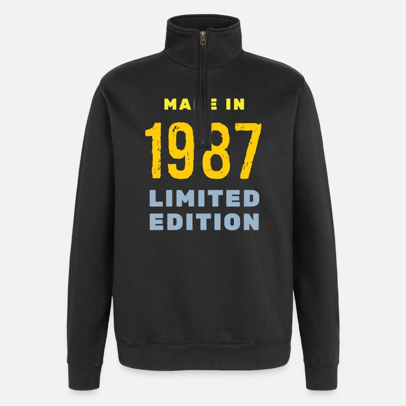 1987 - Quarter-Zip Sweatshirt - black