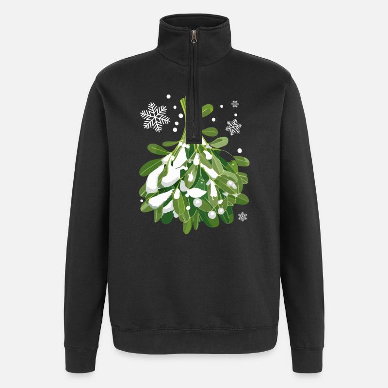 Gui - Sweat à zip 1/4 - noir