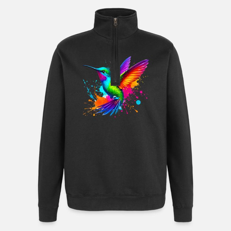 Colibri - Sweat à zip 1/4 - noir