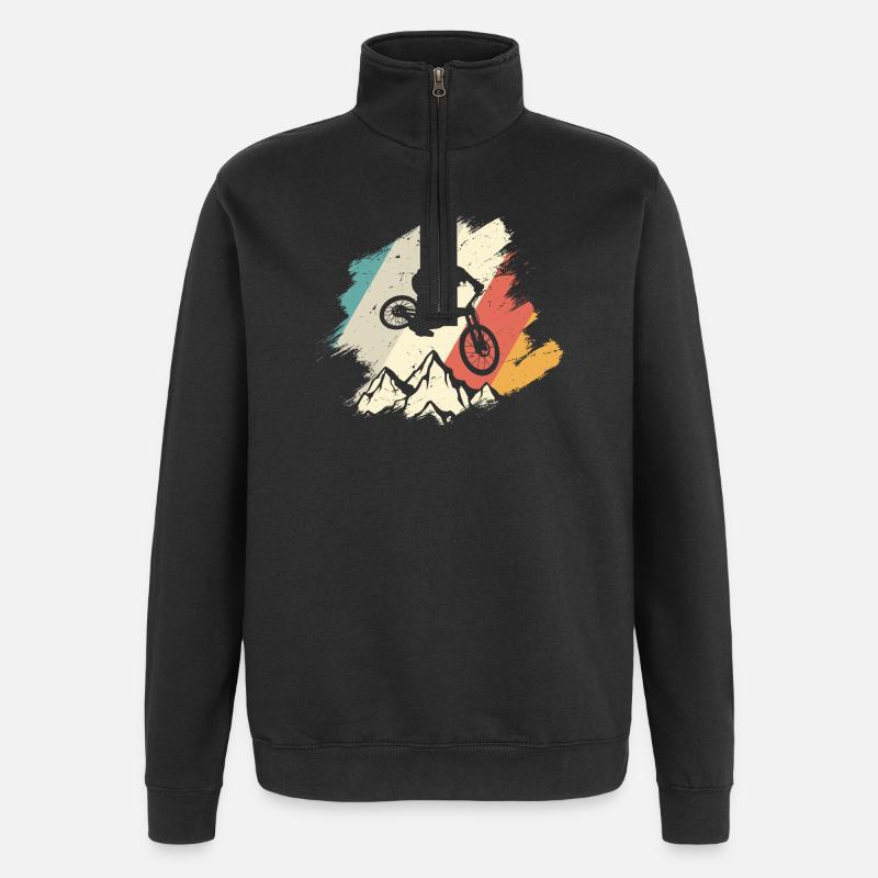 Cyclisme Vivid Mountain Jump - Sweat à zip 1/4 - noir