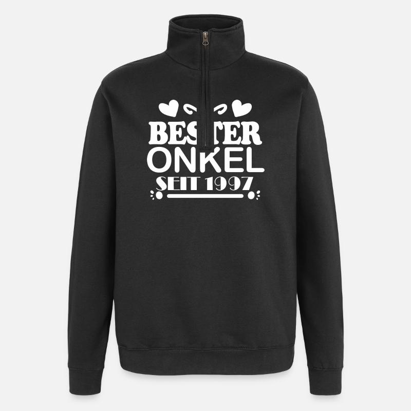 Bester Onkel seit 1997 - Quarter-Zip-Sweatshirt - Schwarz