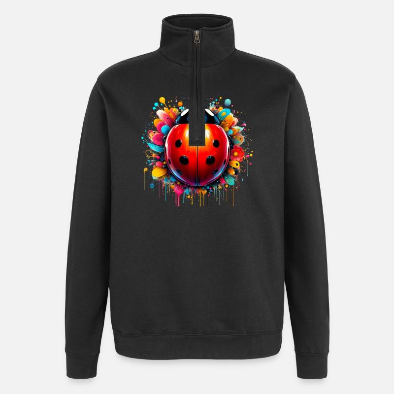 Coccinelle - Sweat à zip 1/4 - noir