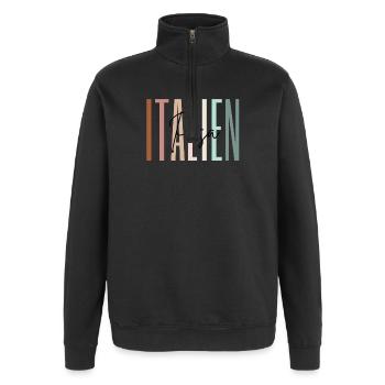 Italien Urlaub Pisa Städtereise Geschenk - Quarter-Zip-Sweatshirt - Schwarz - Vorne - AI Model Female 172 light (172cm) & AI Model Male 178 dark (178cm)