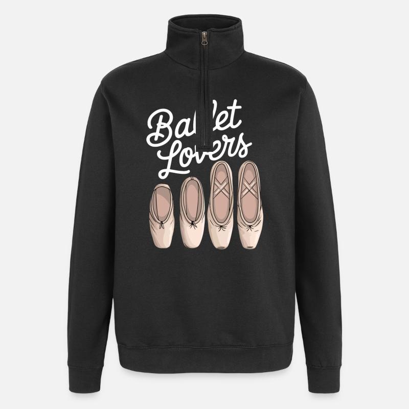 Ballet Lovers Cinq Pantoufles - Sweat à zip 1/4 - noir