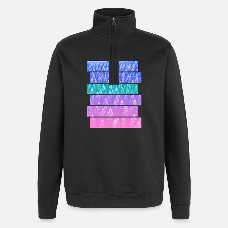 Sapin - Sweat à zip 1/4 - noir