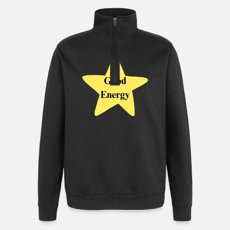 Good Energy - Quarter-Zip-Sweatshirt - Schwarz
