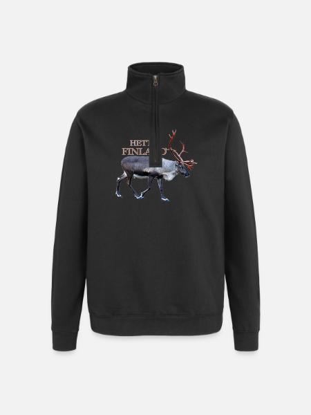 Chaleur - Sweat à zip 1/4 - noir
