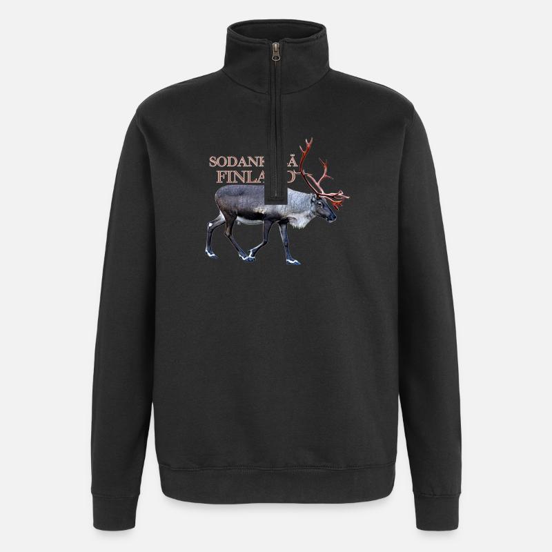 Sodankyla - Quarter-Zip Sweatshirt - black