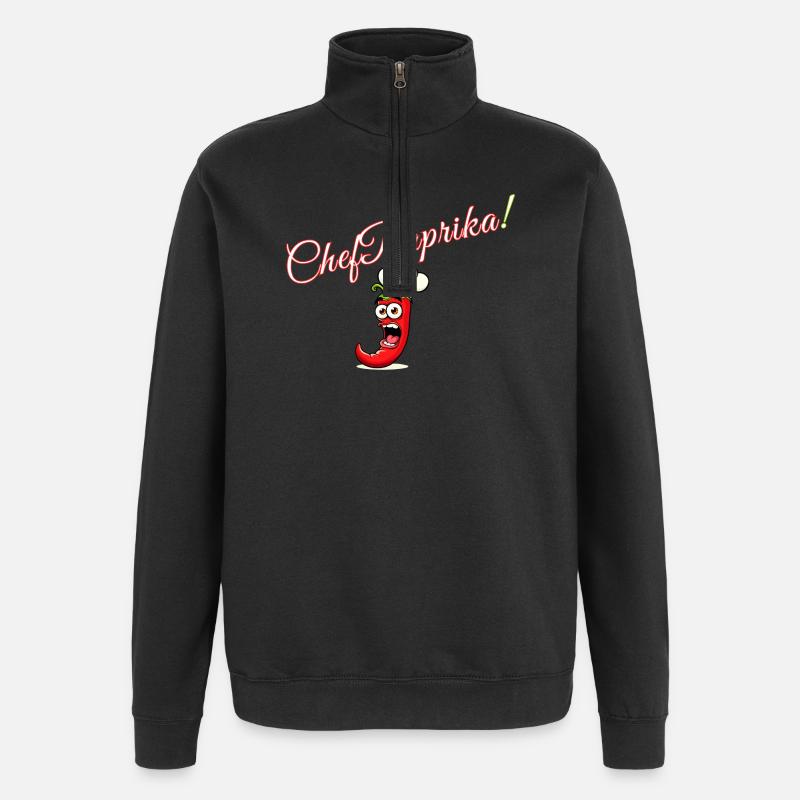 Chef Paprika - Sweat à zip 1/4 - noir